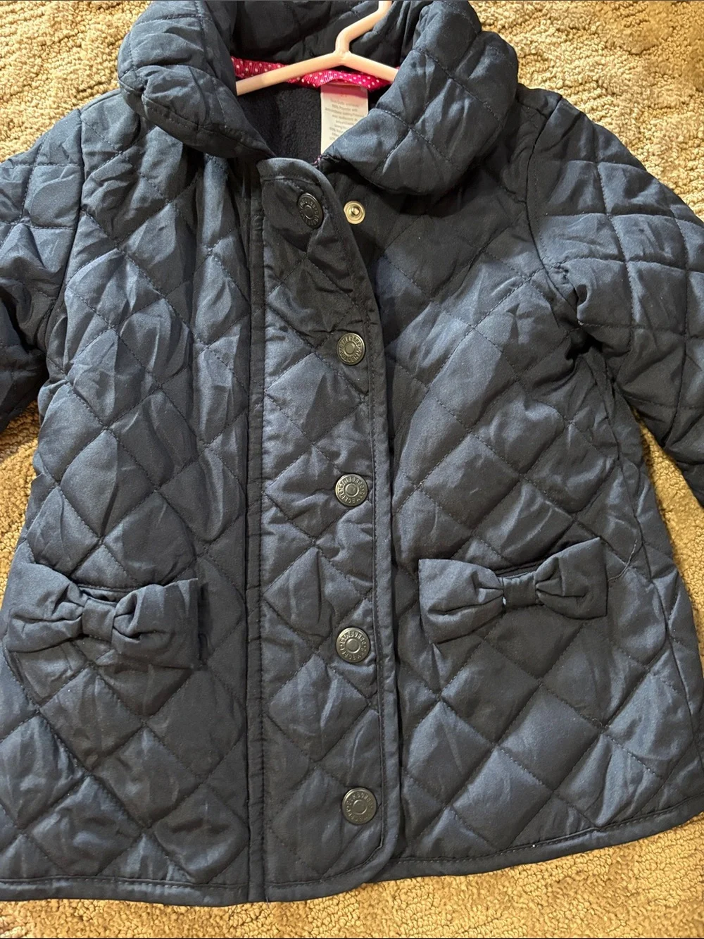 Gymboree Navy Quilted Puffer Jacket